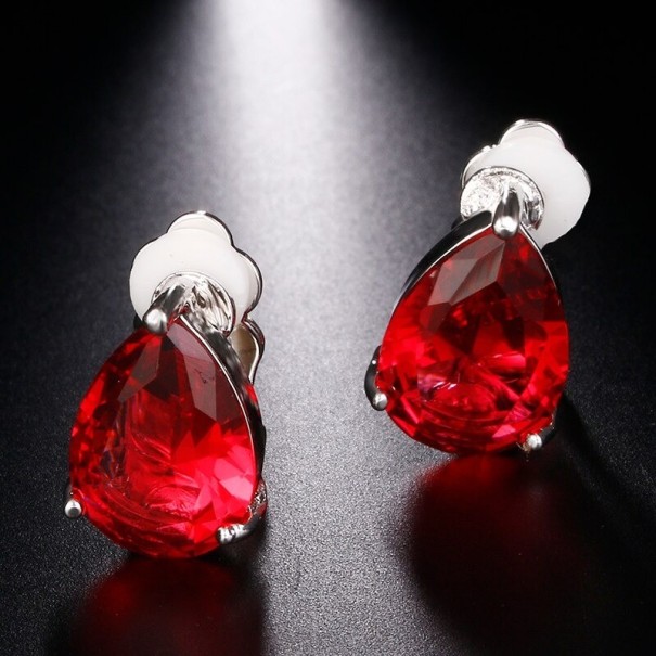 Pendientes colgantes de mujer con cristal G1435 3