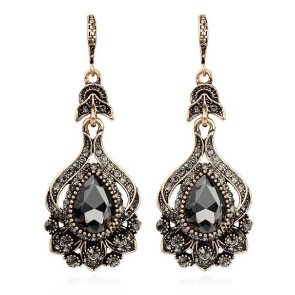 Pendientes colgantes de mujer con cristal G950 1