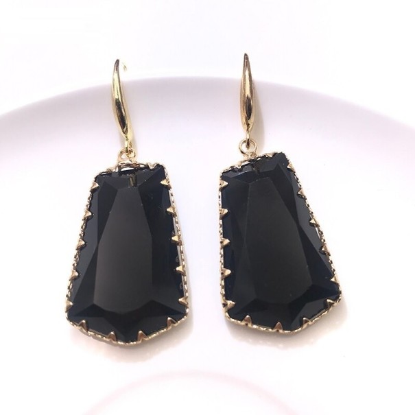 Pendientes colgantes de mujer con cristal G988 1