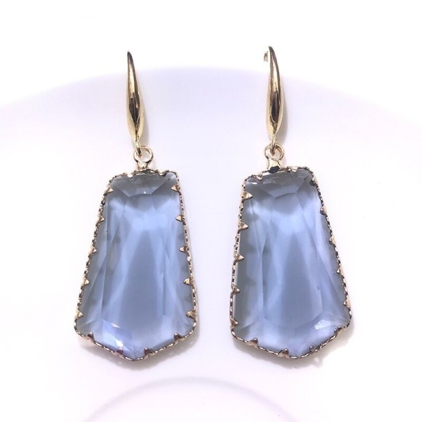 Pendientes colgantes de mujer con cristal G988 4