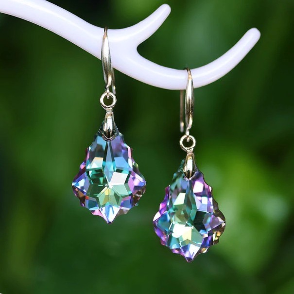 Pendientes colgantes de mujer con cristales G776 1