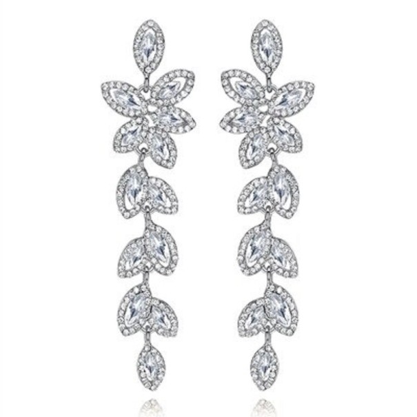 Pendientes colgantes de mujer con cristales G937 1