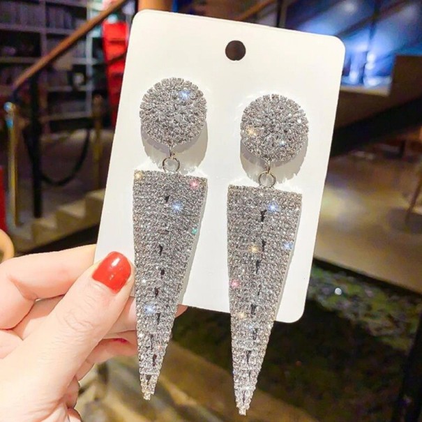 Pendientes colgantes de mujer G1011 plateado