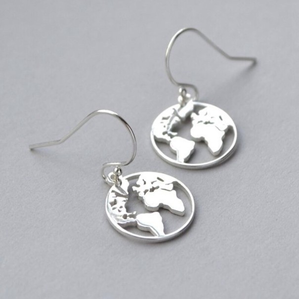 Pendientes colgantes de mujer G1016 plateado