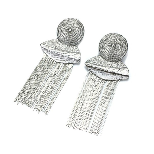 Pendientes colgantes de mujer G1101 plateado