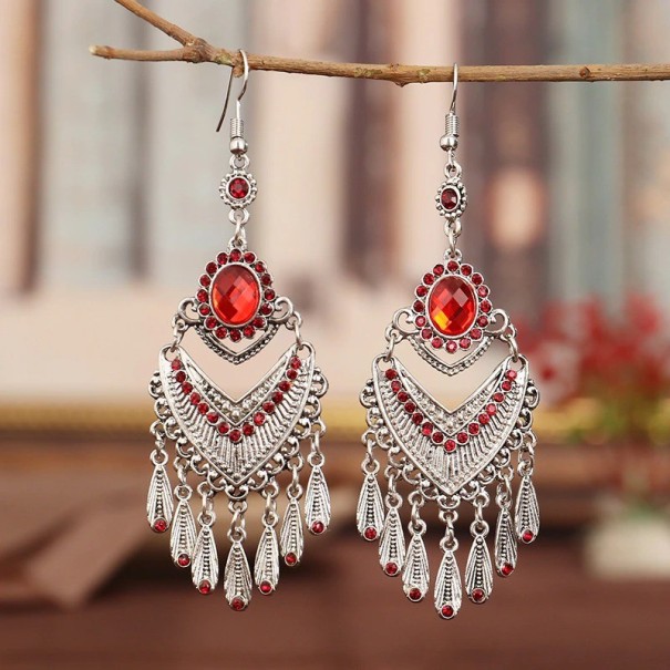 Pendientes colgantes de mujer G1150 rojo