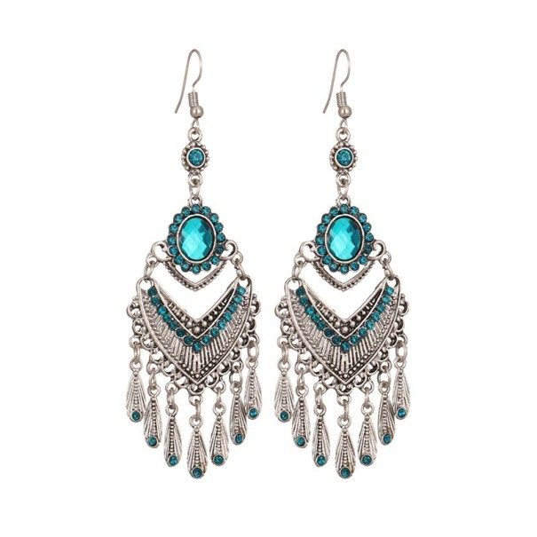 Pendientes colgantes de mujer G1150 turquesa