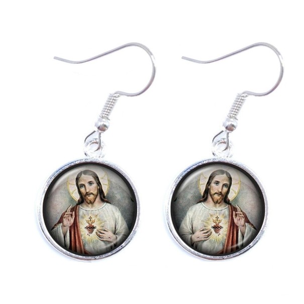 Pendientes colgantes de mujer G1276 plateado 5