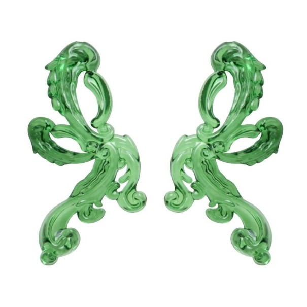 Pendientes colgantes de mujer G1291 verde