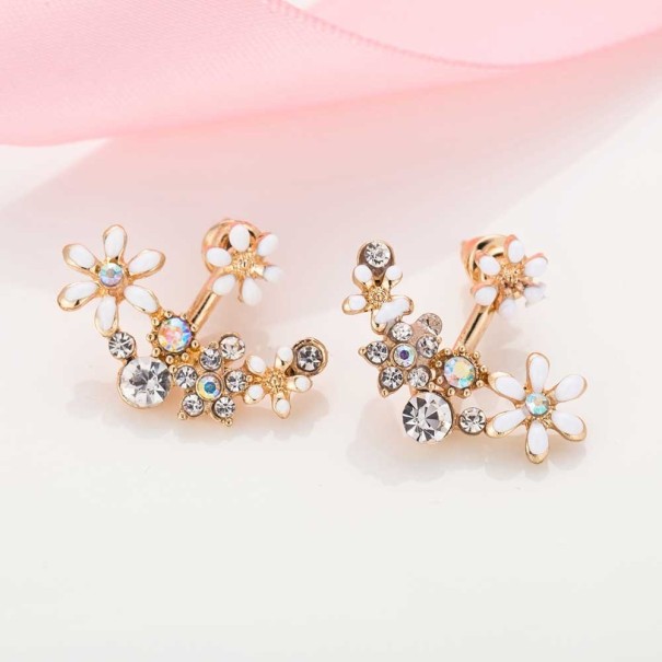 Pendientes colgantes de mujer G1412 blanco