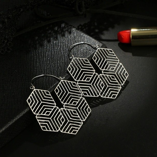 Pendientes colgantes de mujer G1451 plateado