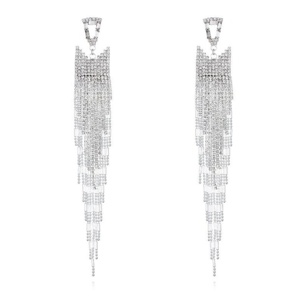 Pendientes colgantes de mujer G1460 plateado