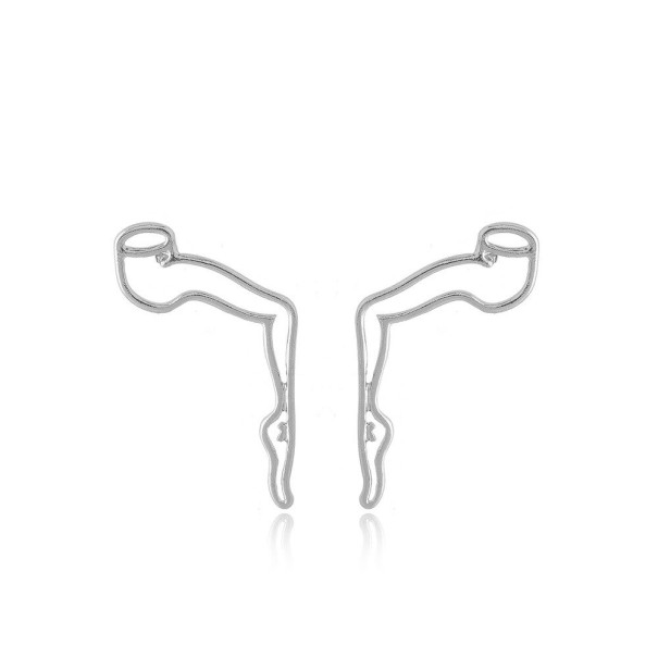 Pendientes colgantes de mujer G165 plateado