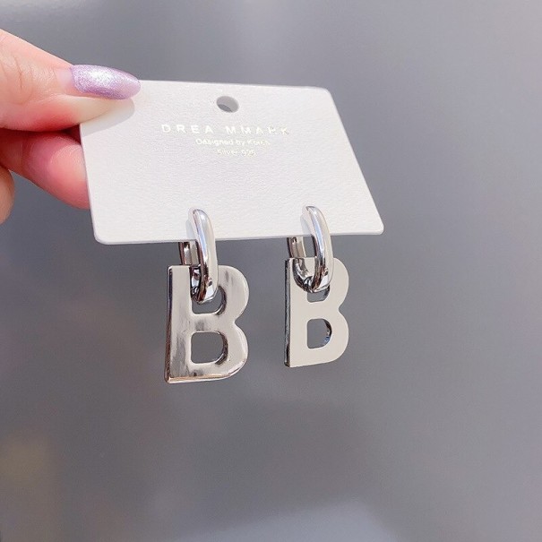 Pendientes colgantes de mujer G195 plateado