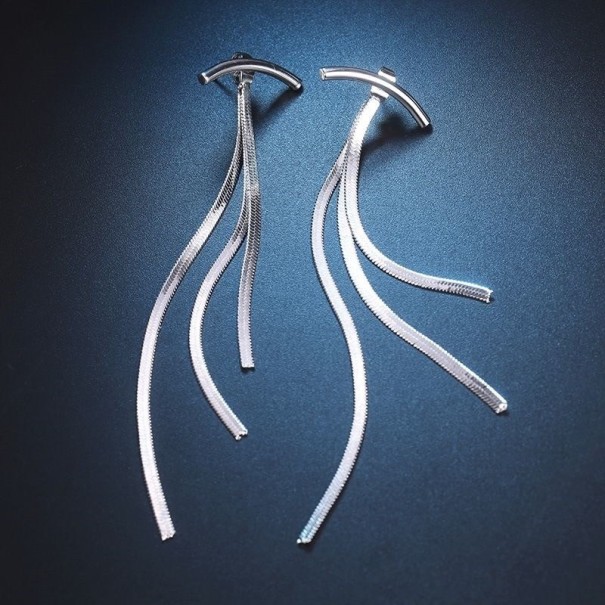 Pendientes colgantes de mujer G196 plateado