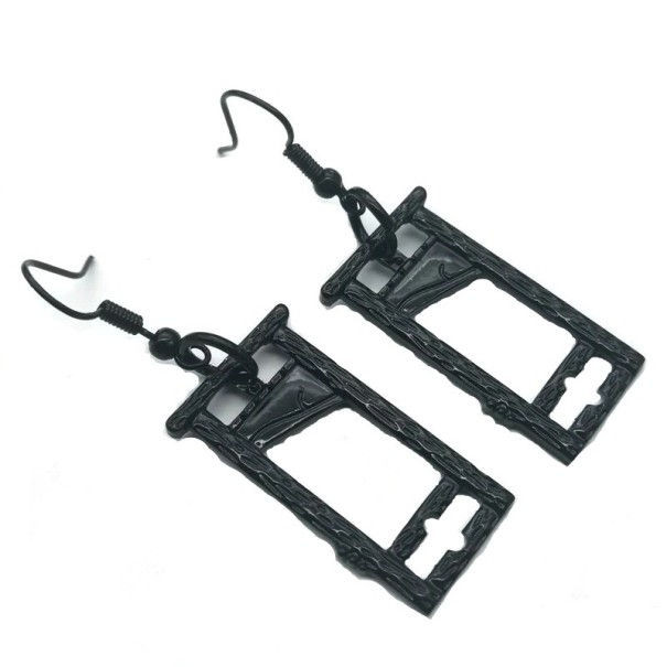 Pendientes colgantes de mujer G216 negro
