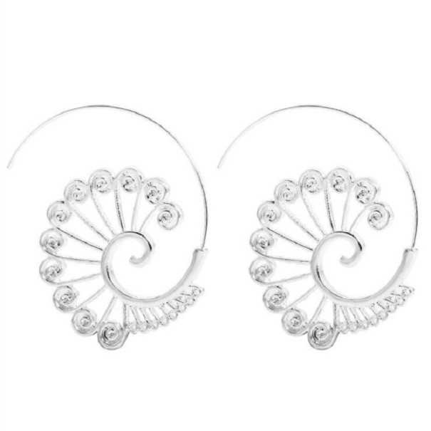 Pendientes colgantes de mujer G305 plateado 2