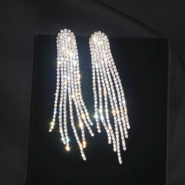 Pendientes colgantes de mujer G493 blanco