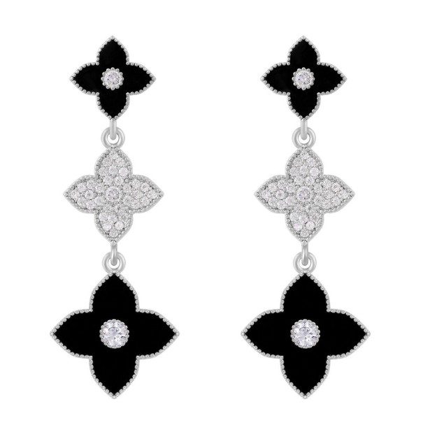Pendientes colgantes de mujer G601 negro 1