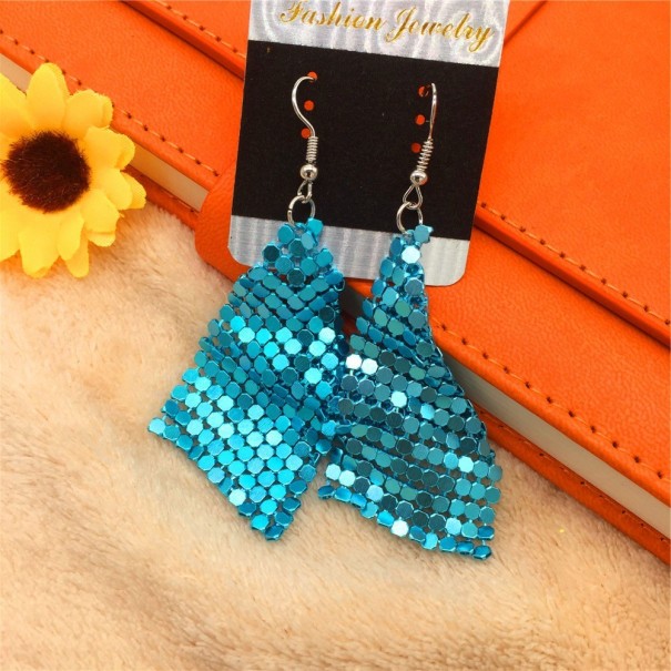 Pendientes colgantes de mujer G629 azul