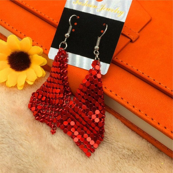 Pendientes colgantes de mujer G629 rojo