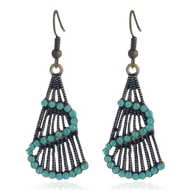 Pendientes colgantes de mujer G738 turquesa