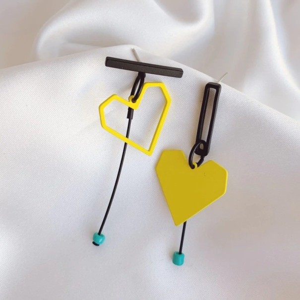 Pendientes colgantes de mujer G793 amarillo