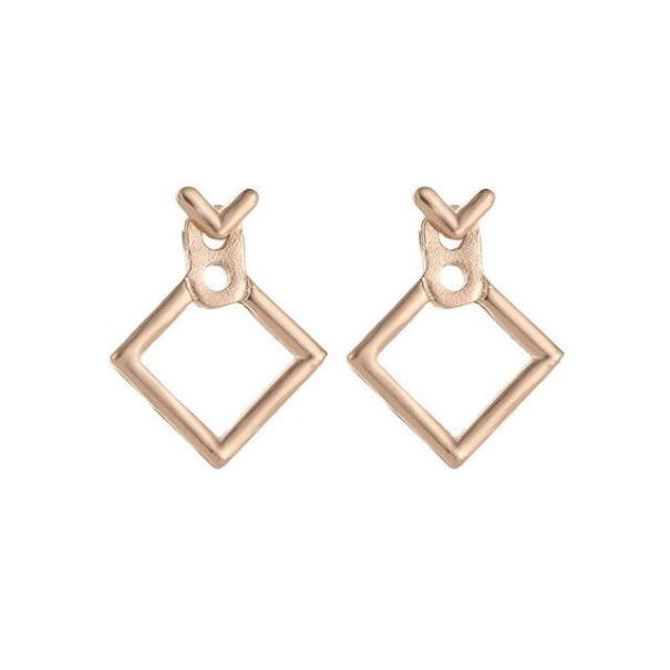 Pendientes colgantes de mujer H734 dorado 2