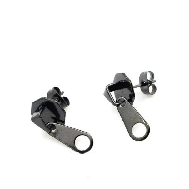 Pendientes colgantes G2558 negro 1