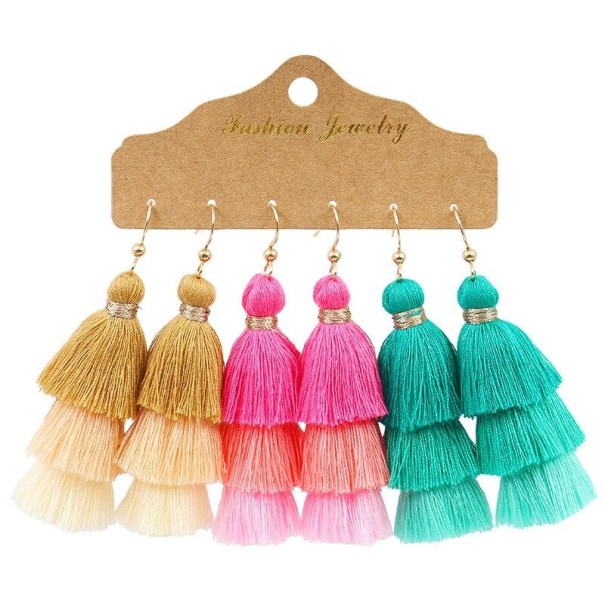 Pendientes colgantes mujer 3 pares G1068 11