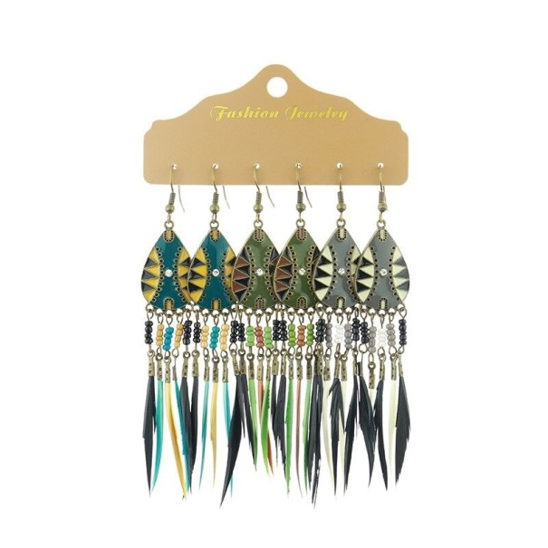 Pendientes colgantes mujer 3 pares G1068 12