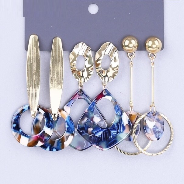 Pendientes colgantes mujer 3 pares G392 18