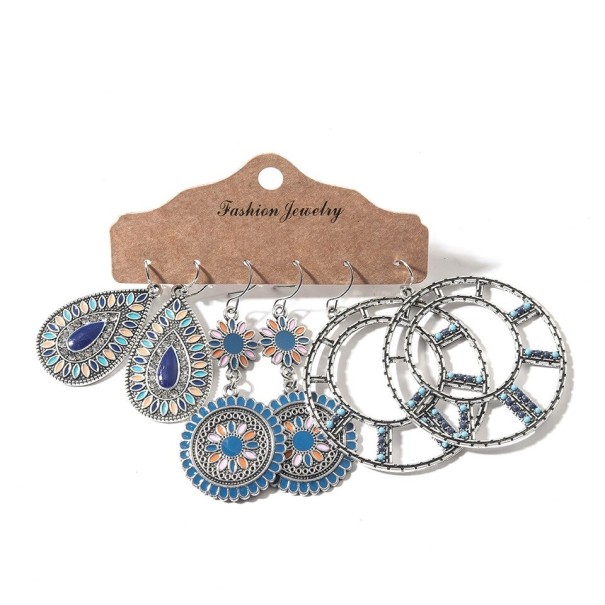 Pendientes colgantes mujer 3 pares J450 5