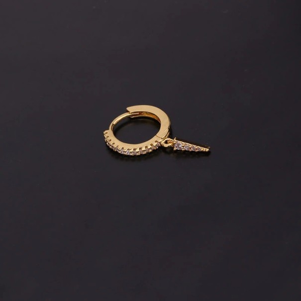 Pendientes de aro con colgante para mujer A2598 4