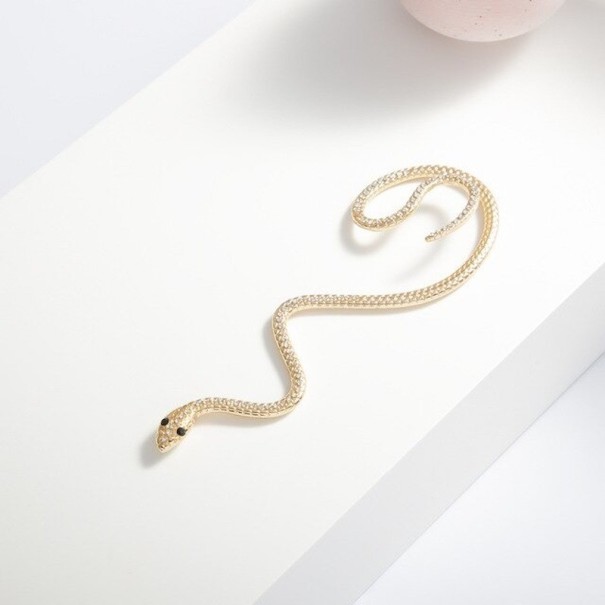Pendientes de aro con forma de serpiente para mujer 3