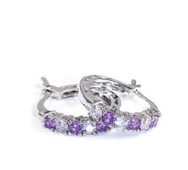 Pendientes de aro para mujer con circonitas G213 3