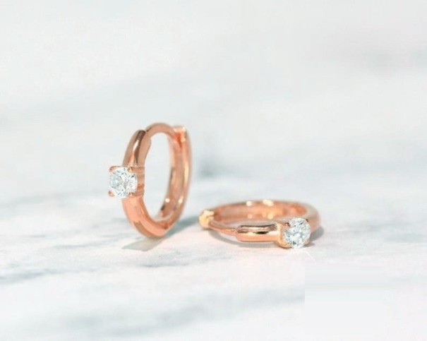 Pendientes de aro para mujer con circonitas G312 12