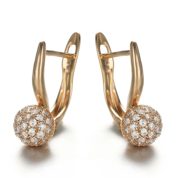 Pendientes de aro para mujer con circonitas G616 3