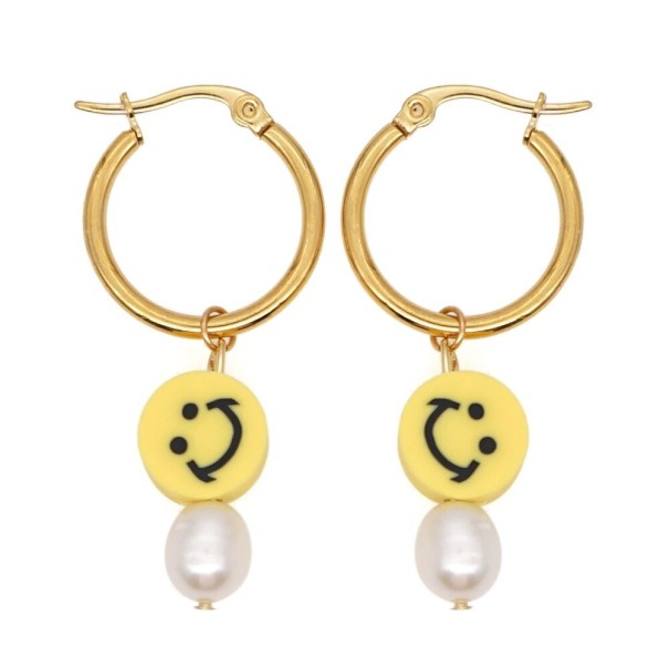Pendientes de aro para mujer con colgante G192 2