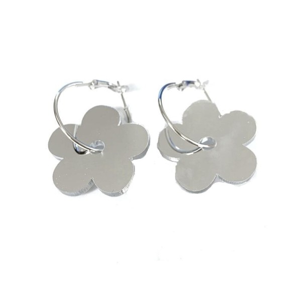 Pendientes de aro para mujer con colgante G463 1