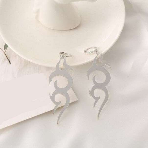 Pendientes de aro para mujer con colgante G463 6