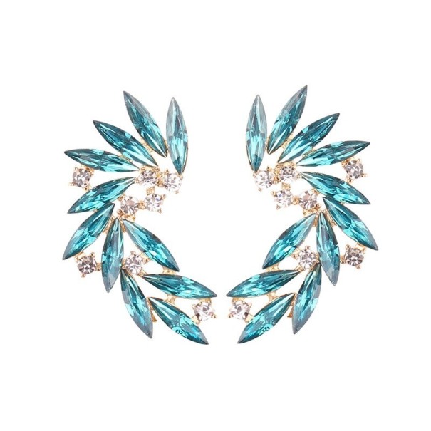 Pendientes de aro para mujer con piedras H809 25