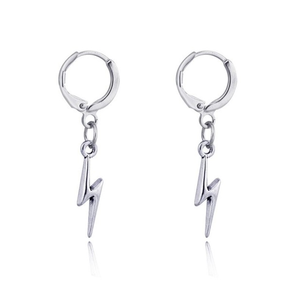 Pendientes de aro para mujer con rayo 1