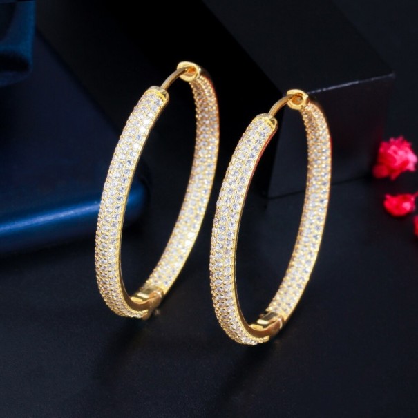 Pendientes de aro para mujer G1042 dorado