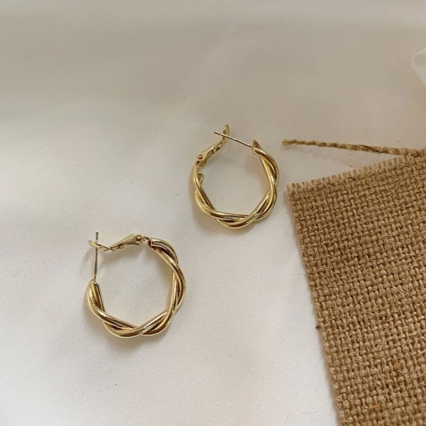 Pendientes de aro para mujer G113 dorado