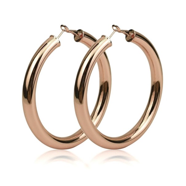 Pendientes de aro para mujer G144 rosa viejo