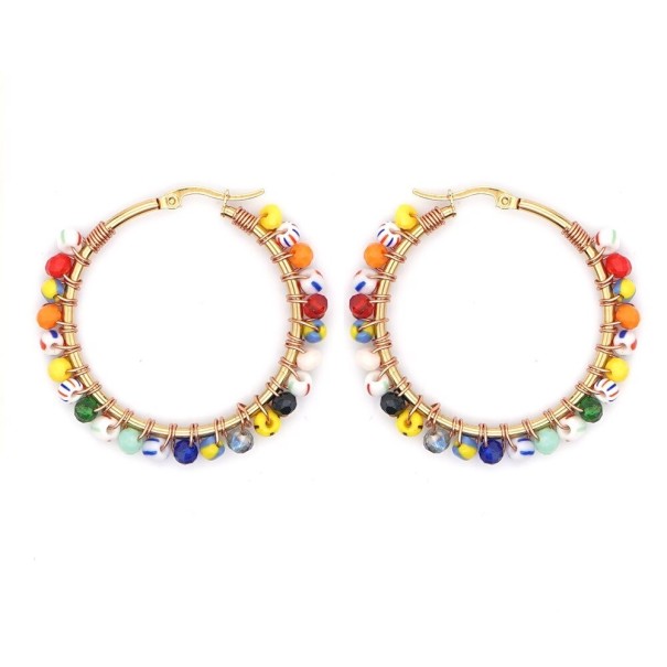 Pendientes de aro para mujer G273 2