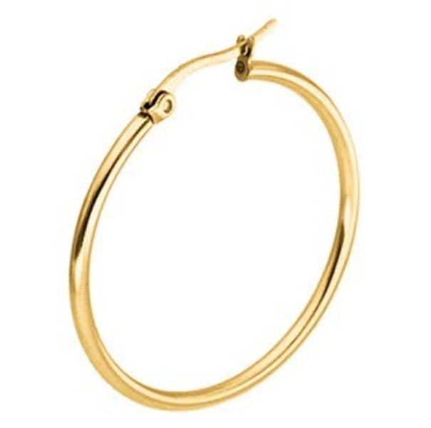 Pendientes de aro para mujer G473 dorado 70 mm