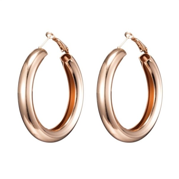 Pendientes de aro para mujer G672 rosa viejo