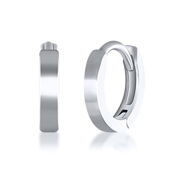 Pendientes de aro para mujer H848 plateado 5